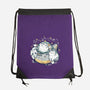 Cute Alien Cats Spaceship-None-Drawstring-Bag-xMorfina