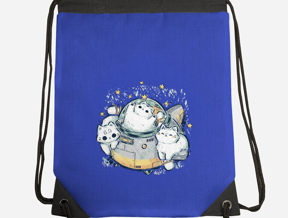 Cute Alien Cats Spaceship