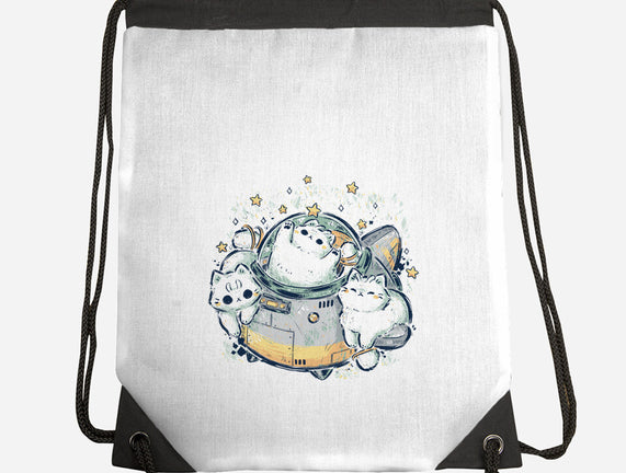 Cute Alien Cats Spaceship