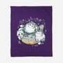 Cute Alien Cats Spaceship-None-Fleece-Blanket-xMorfina