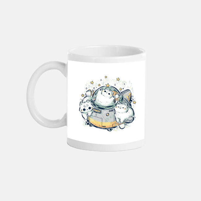 Cute Alien Cats Spaceship-None-Mug-Drinkware-xMorfina