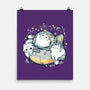 Cute Alien Cats Spaceship-None-Matte-Poster-xMorfina