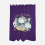 Cute Alien Cats Spaceship-None-Polyester-Shower Curtain-xMorfina