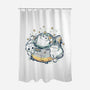 Cute Alien Cats Spaceship-None-Polyester-Shower Curtain-xMorfina