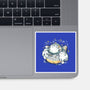 Cute Alien Cats Spaceship-None-Glossy-Sticker-xMorfina