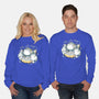 Cute Alien Cats Spaceship-Unisex-Crew Neck-Sweatshirt-xMorfina