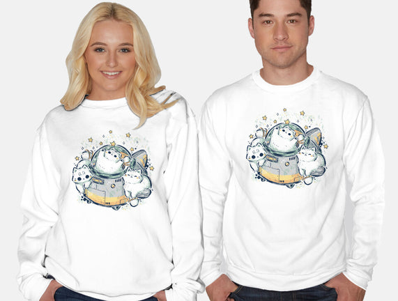 Cute Alien Cats Spaceship