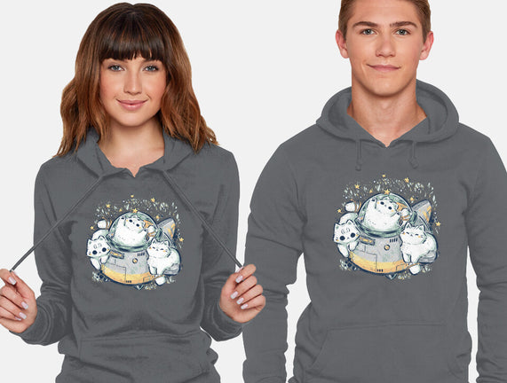 Cute Alien Cats Spaceship