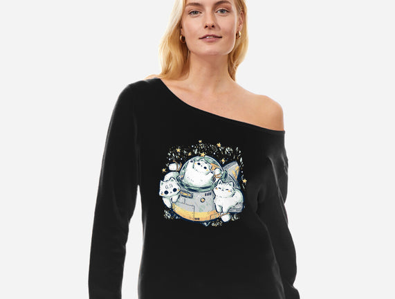 Cute Alien Cats Spaceship