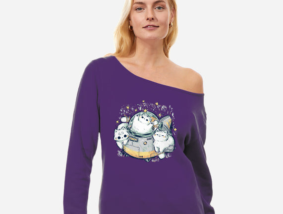 Cute Alien Cats Spaceship