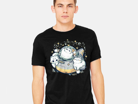 Cute Alien Cats Spaceship