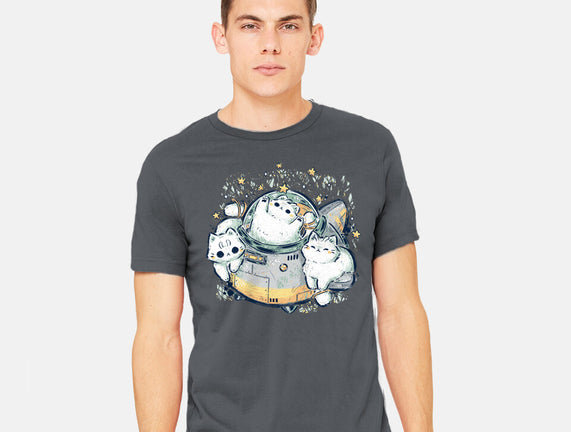 Cute Alien Cats Spaceship