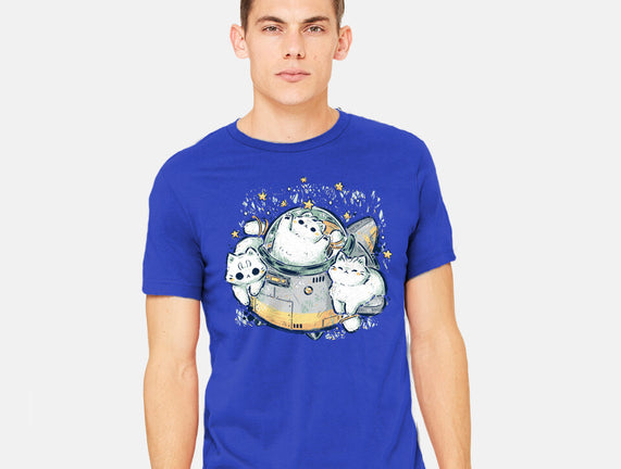 Cute Alien Cats Spaceship