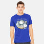 Cute Alien Cats Spaceship-Mens-Heavyweight-Tee-xMorfina