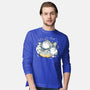 Cute Alien Cats Spaceship-Mens-Long Sleeved-Tee-xMorfina