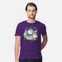 Cute Alien Cats Spaceship-Mens-Premium-Tee-xMorfina