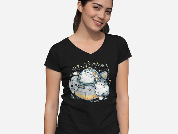Cute Alien Cats Spaceship