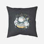 Cute Alien Cats Spaceship-None-Removable Cover w Insert-Throw Pillow-xMorfina
