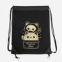 Creepy Kawaii Schrodingers Cat-None-Drawstring-Bag-xMorfina