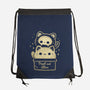 Creepy Kawaii Schrodingers Cat-None-Drawstring-Bag-xMorfina