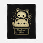 Creepy Kawaii Schrodingers Cat-None-Fleece-Blanket-xMorfina