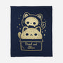 Creepy Kawaii Schrodingers Cat-None-Fleece-Blanket-xMorfina