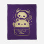 Creepy Kawaii Schrodingers Cat-None-Fleece-Blanket-xMorfina