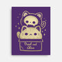 Creepy Kawaii Schrodingers Cat-None-Stretched-Canvas-xMorfina