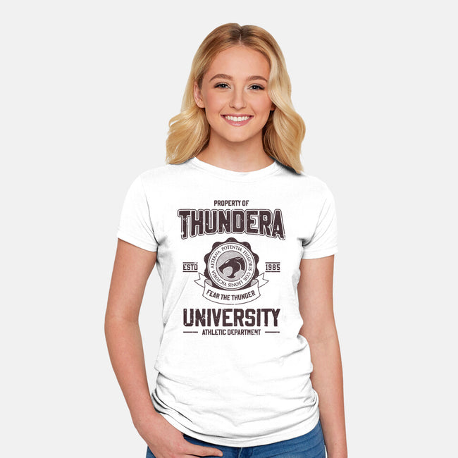 Thundera University-Womens-Fitted-Tee-retrodivision