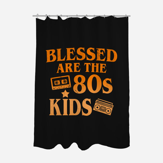 Blessed Are The 80s Kids-None-Polyester-Shower Curtain-Boggs Nicolas