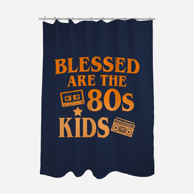 Blessed Are The 80s Kids-None-Polyester-Shower Curtain-Boggs Nicolas