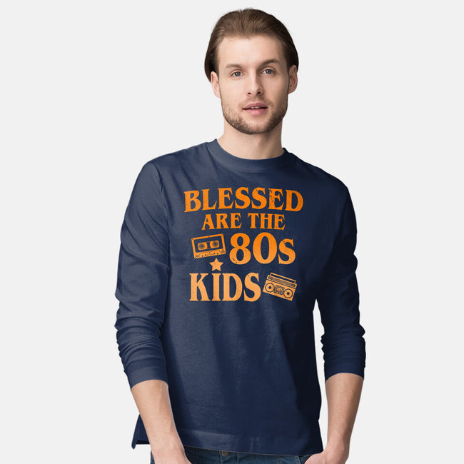 Blessed Are The 80s Kids-Mens-Long Sleeved-Tee-Boggs Nicolas