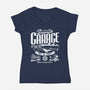 Fantastic Garage-Womens-V-Neck-Tee-teesgeex