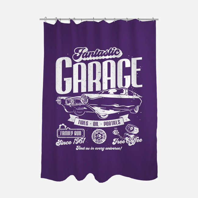 Fantastic Garage-None-Polyester-Shower Curtain-teesgeex