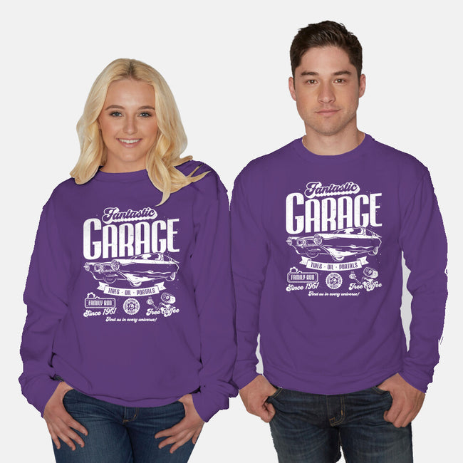 Fantastic Garage-Unisex-Crew Neck-Sweatshirt-teesgeex
