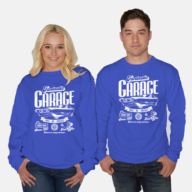 Fantastic Garage-Unisex-Crew Neck-Sweatshirt-teesgeex