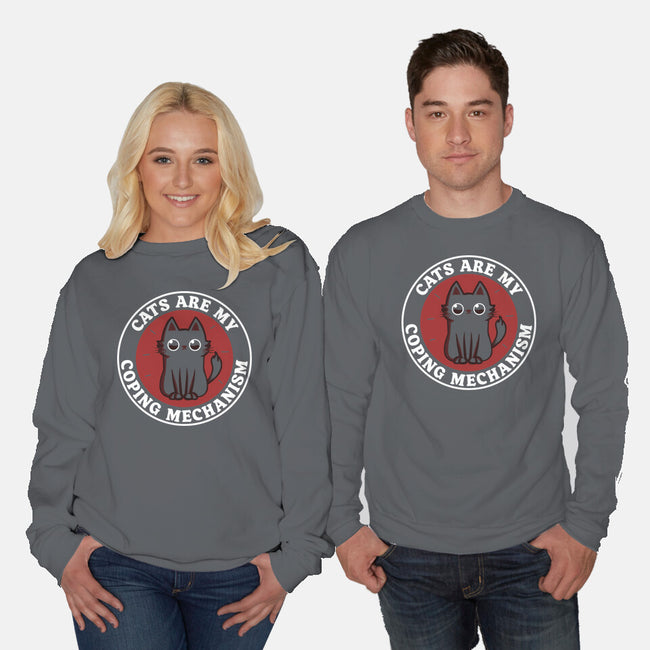 Coping Mechanism-Unisex-Crew Neck-Sweatshirt-piercek26