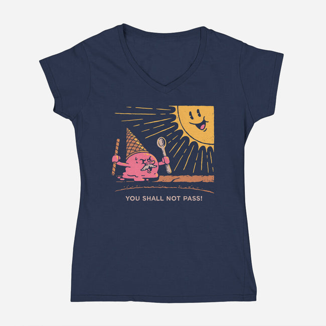 Ice Cream Wizard-Womens-V-Neck-Tee-dfonseca