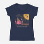 Ice Cream Wizard-Womens-V-Neck-Tee-dfonseca
