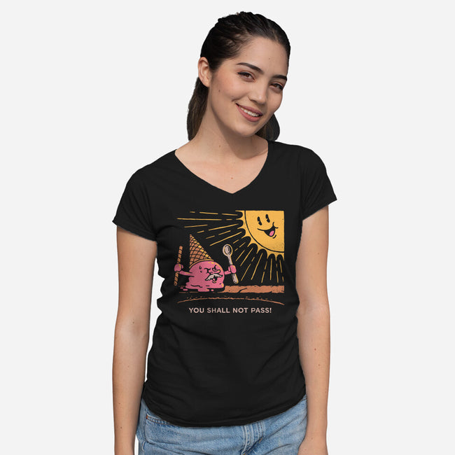 Ice Cream Wizard-Womens-V-Neck-Tee-dfonseca