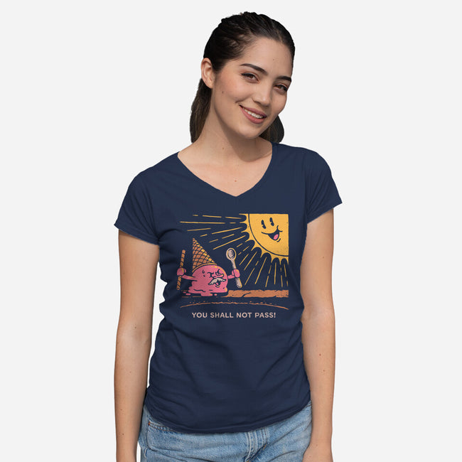 Ice Cream Wizard-Womens-V-Neck-Tee-dfonseca