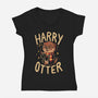 Harry Otter-Womens-V-Neck-Tee-Arigatees