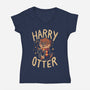Harry Otter-Womens-V-Neck-Tee-Arigatees