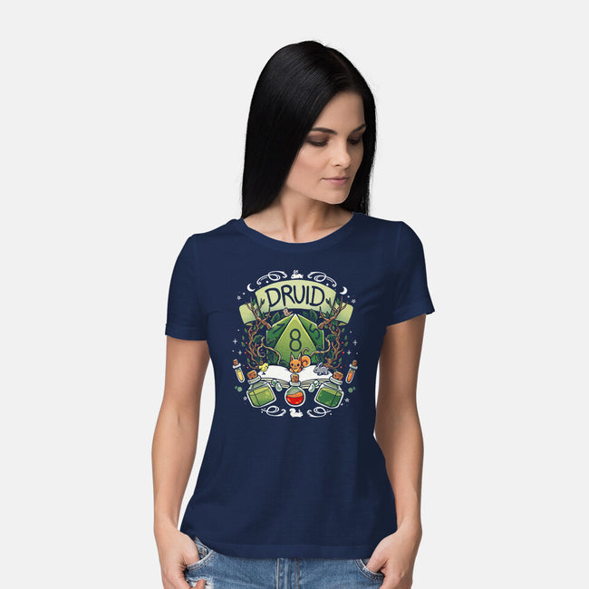Druid Dice-Womens-Basic-Tee-Vallina84