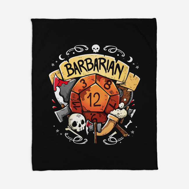 The Barbarian Dice-None-Fleece-Blanket-Vallina84
