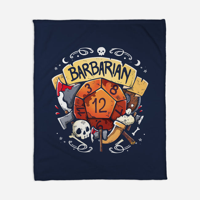 The Barbarian Dice-None-Fleece-Blanket-Vallina84