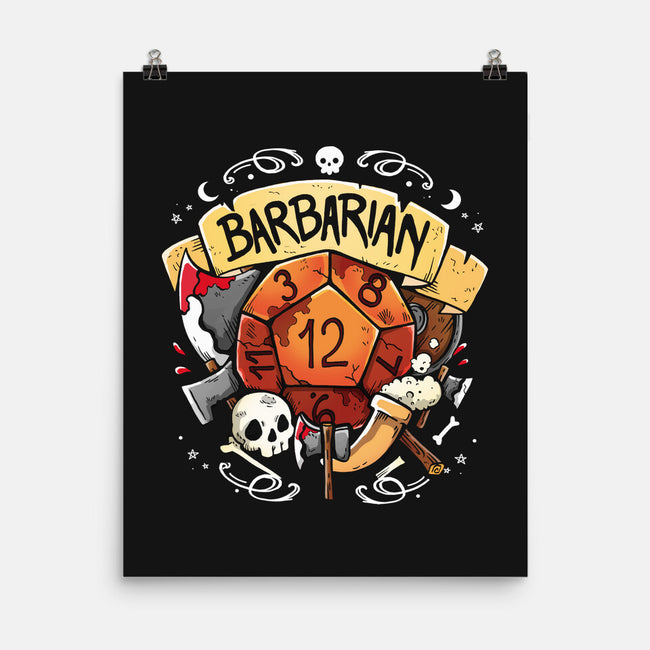 The Barbarian Dice-None-Matte-Poster-Vallina84