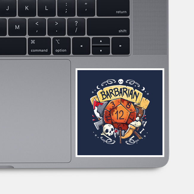 The Barbarian Dice-None-Glossy-Sticker-Vallina84