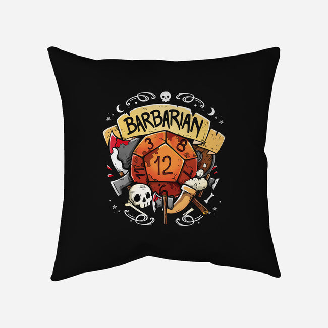 The Barbarian Dice-None-Removable Cover w Insert-Throw Pillow-Vallina84