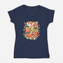 Carpe Diem Coi-Womens-V-Neck-Tee-Vallina84